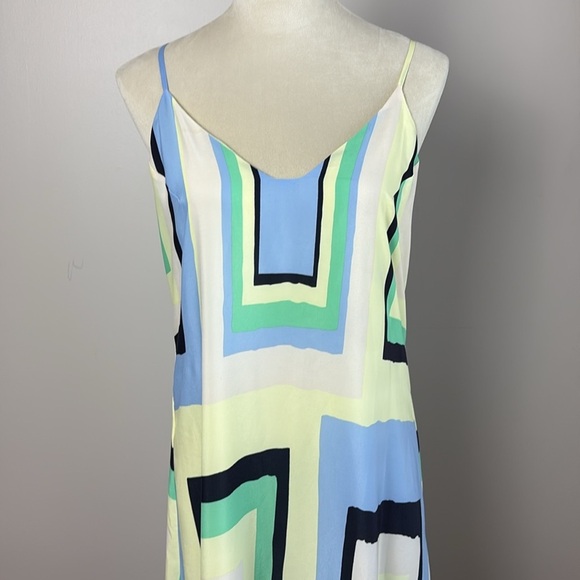 Anthropologie Maeve Color Block Geometric Maxi Dress Sleeveless Size Small - Picture 5 of 14